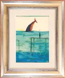 Antonio Possenti, The whale, 1999, mixed media on canvas paper