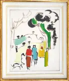 Sante Monachesi, Figure, oil on canvas