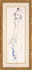 Ernesto Treccani, Figure, oil on canvas