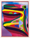 Alberto Lanzaretti, Stormy air, 2009, acrylics on cut wood