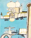 Remo Brindisi, Customs Point, 1996, oil on canvas