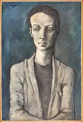 Vittorio Basaglia, Figure, 1955, oil on canvas