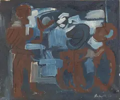 Vittorio Basaglia, untitled, 1960, oil on canvas