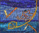 Composition by Elisa Montessori, 2003, glass paste mosaic, offered Jul 2026