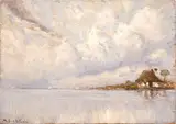 Millo Bortoluzzi, Casoni, oil on panel