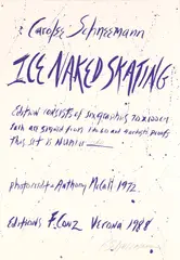 Carolee Schneemann, Ice naked skating, 1972, folder containing