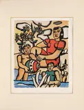 Fernand Léger, Mere et Enfants, 1953, color lithograph