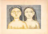 Massimo Campigli, The two sisters, 1952, lithography ex.