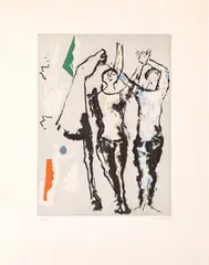 Marino Marini, Image, 1977, etching aquatint ex.