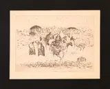 Zoran Mušič, Dalmatian motif, 1967, etching e.g. ea