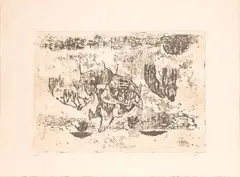 Dalmatian motif by Zoran Mušič, 1967, etching e.g. ea, offered Jul 2026