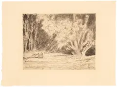 Maximilien Luce, Landscape, 1910, etching