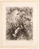 Marc Chagall, The sick deer, 1927, etching ex.