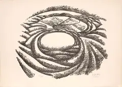 Gerardo Dottori, Senza Titolo, 1971, lithography ex.