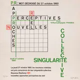 Pierre Restany, Perceptive approaches, 1960, screen printing e.g.