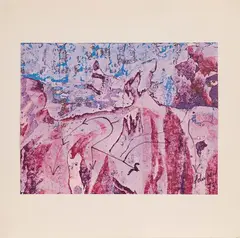 François Dufrêne, untitled, 1973, typographic technique with intervention of the artist