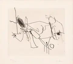 Afro Basaldella, Engraving, 1964, etching ex.