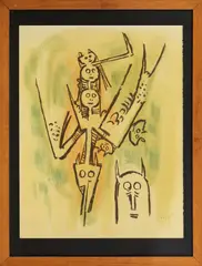 Wifredo Lam, untitled, lithography ex.