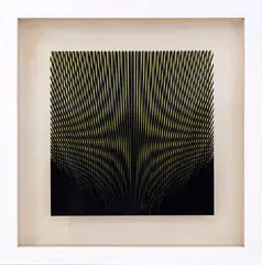 Alberto Biasi, S 10, 1964, double screen printing on cardboard and methacrylate e.g.