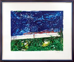 Mario Schifano, untitled, multi-material screen printing e.g. pa