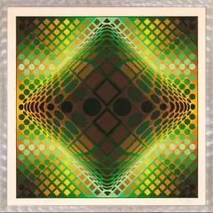 Victor Vasarely, Gaia, screen printing ex.