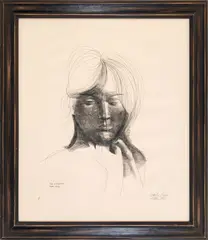 Emilio Greco, The Korean, 1973, etching ex.