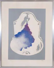 Fabrizio Plessi, Water mixing I, 1970, screen printing ex.