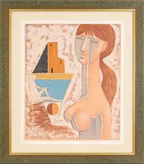 Mario Tozzi, The braid, lithography e.g. LI/IC