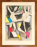 Marino Marini, Personnages du Sacre Printemps IV, 1974, etching aquatint on Arches paper ex. XX/XXV