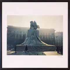 Christo, Wrapped Monument to Vittorio Emanuele II, 1970, photolithography e.g.