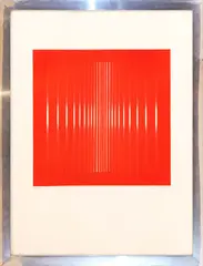 Ennio Finzi, Light structure, 1971, lithography ex.