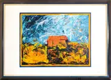 Mario Schifano, The Red House, multi-material screen printing e.g. VIII/L