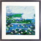 Mario Schifano, Water, multi-material screen printing e.g. pa