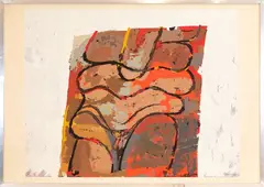 Miguel Ortiz Berrocal, Composition, 1976, lithography ex.