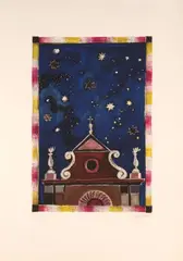 Franco Gentilini, The stars, etching aquatint e.g. pa