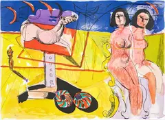 Bruno Cassinari, untitled, screen printing e.g. XX/XXX