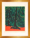 Virgilio Guidi, Trees, screen printing ex.