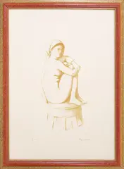Antonio Bueno, The wait, lithography e.g. pda