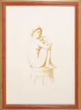Antonio Bueno, The wait, lithography e.g. pda