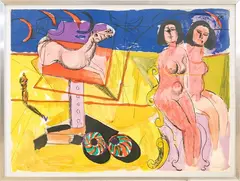 Bruno Cassinari, Figure, screen printing e.g. ps