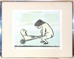 Mino Maccari, untitled, lithography ex.