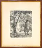 Giovanni Barbisan, Harvester, etching ex. pda