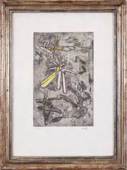 Roberto Sebastian Matta, Composition, etching ex.