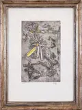Roberto Sebastian Matta, Composition, etching ex.