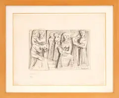 Massimo Campigli, Lyrics by Sappho, 1944, lithography ex.