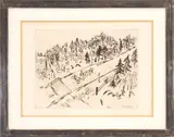 Marc Chagall, En chemin, etching