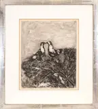 Marc Chagall, The Fables of La Fontaine, 1927, etching