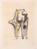 Alberto Viani, untitled, lithography e.g.