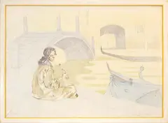 Figure by Romano Parmeggiani, lithography e.g., offered Jul 2026
