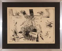 Fabrizio Plessi, Project, 1969, lithography ex.